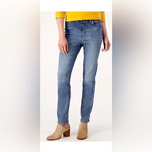 Denim & Co. Canyon Retreat Petite Easy Stretch Denim Jean